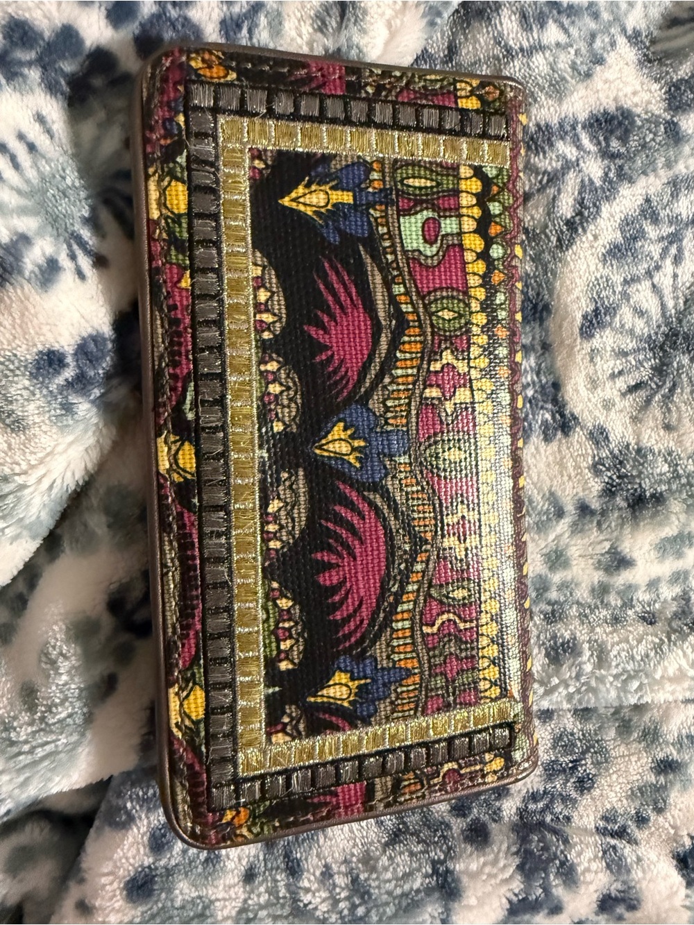 Sakroots Artist Circle Multicolor Boho Slim Bifold Wallet